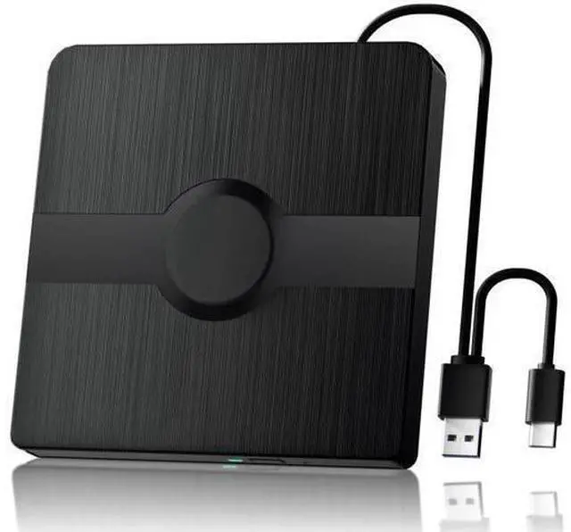 Main image of External Blu Ray Drive, BD Player with Read/Write Capability Portable Blu-ray Player with USB 3.0 and Type-C CD/DVD Burner 3D Blu-ray Drive Compatible with Win10 and Mac OS,Drive Blu Ray Player for PC