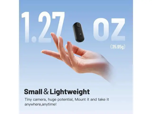 Alt view image 2 of 7 - 64GB FHD 1080P Mini Body Camera, Wearable Action Body Cam, Thumb Size Hands Free Recording Body Worn Camera, Premium Portable Camcorder Mount Anywhere for Pet Walking, Work, Travel (Black)