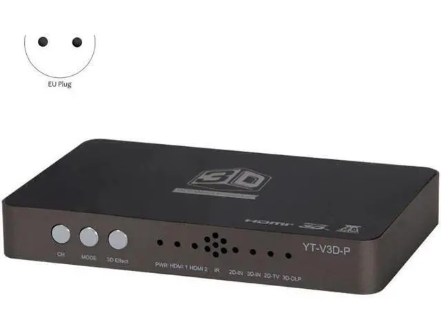 Alt view image 2 of 5 - Vszerda HDMI Converter/2D to 3D/Video Converter Left and Right Up and Down Format to 3D Suitable Projection Blu-Ray Film EU Plug