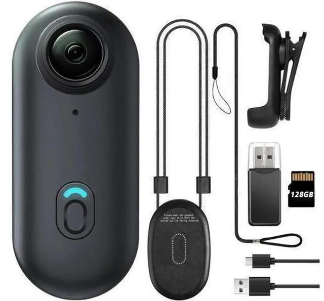 Main image of 128GB FHD 1080P Mini Body Camera, Wearable Action Body Cam, Thumb Size Hands Free Recording Body Worn Camera, Premium Portable Camcorder Mount Anywhere for Security, Work, Guard, Travel Black
