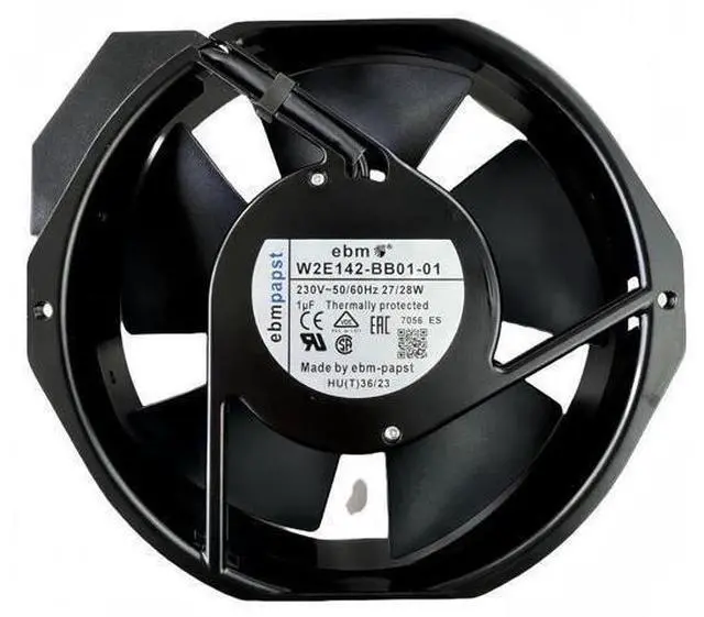 Main image of Vszerda for ebm-papst W2E142-BB01-01 7056ES Cooling Fan,230V 50/60Hz 27/28W 172×150×38mm Metal high Temperature Resistant Fan,172cm Axial Flow Cooling Fan