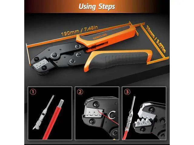 Alt view image 5 of 7 - Crimp Tool Connector Kit, JST-XH/SM/SYP 2.5mm and Dupont 2.54mm Connector Set, 27 Types of Connectors, 30-20 AWG Ratcheting Crimper for JST Series,KF2510,Molex,AMP EI Series