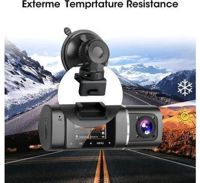 Main image of Dual Dash Cam Hardwire Kit Included FHD 1080p+1080p Front Inside Cabin Car Camera Driving Recorder with Infrared Night Vision WDR G-Sensor Parking Monitor Loop Recording for Taxi Rideshare