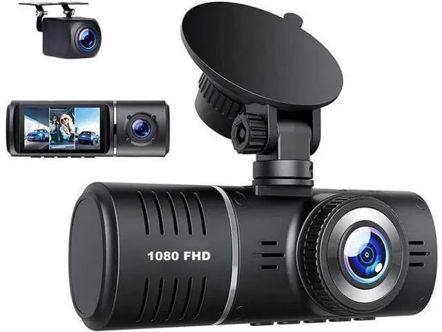 Main image of 3 Channel Dash Cam 3 Channel 1080P+720P+720P Car Dvr Camera Driving Recorder,2.45 Inch Car Dash Camera,24/7 Parking Mode,Night Vision,Loop Recording,G-sensor,Seamless 1080P Video,HDR,Support 64GB Max