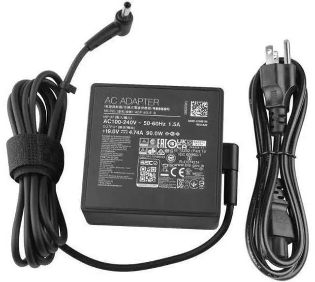 Main image of 90W Charger for Vivobook 14X 15X S 14 S 15 S 16 OLED K3405 K3405VA K3405VF M3504 M3504YA S3504YA K5404 K5404VA K5504 K5504VA K5504VN S 16 Flip TP3604 TP3604VA-DS51T A19-090P2A 4.5/3.0mm