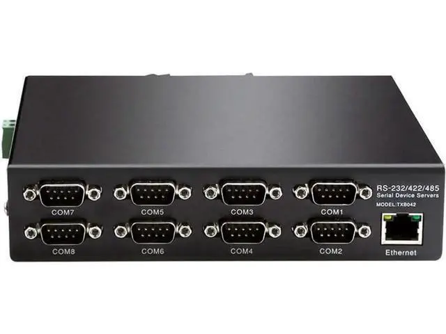 Alt view image 2 of 7 - 8 Ports RS232 RS485 RS422 to Ethernet TCP/IP Converter Multiple Serial Device Server Switch Modbus Gateway