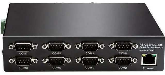 Alt view image 6 of 7 - 8 Ports RS232 RS485 RS422 to Ethernet TCP/IP Converter Multiple Serial Device Server Switch Modbus Gateway