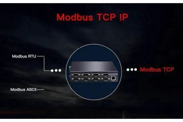 Alt view image 7 of 7 - 8 Ports RS232 RS485 RS422 to Ethernet TCP/IP Converter Multiple Serial Device Server Switch Modbus Gateway