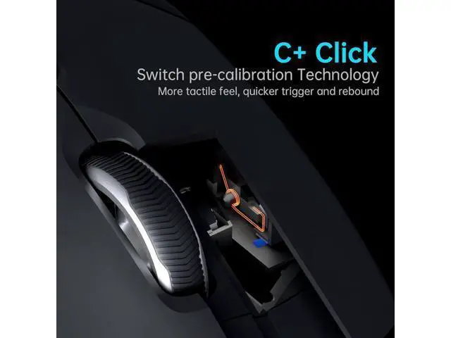 Alt view image 5 of 6 - VT9Pro Wireless Gaming Mouse - Esports Grade Performance Gaming Mice, PAW 3398 Sensor, 26000 DPI, 1ms Response Time, 68g Lightweight, 10 Programmable Buttons, Long Battery Life, Black