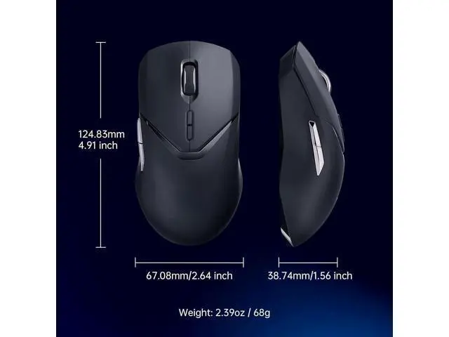Alt view image 6 of 6 - VT9Pro Wireless Gaming Mouse - Esports Grade Performance Gaming Mice, PAW 3398 Sensor, 26000 DPI, 1ms Response Time, 68g Lightweight, 10 Programmable Buttons, Long Battery Life, Black
