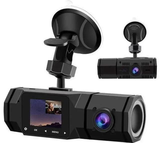 Main image of Vszerda Upgraded Dual Dash Cam, FHD 1080P Front and Interior Dual Dash Cameras IR Night Vision Dashcam for Car/ Taxi Loop-Recording, G-Sensor& Parking Mode
