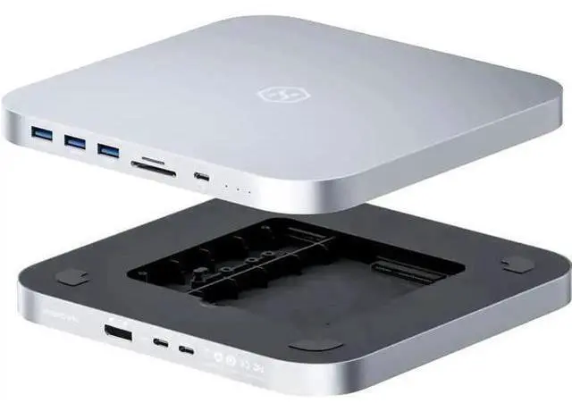 Main image of Hagibis USB-C Hub with Dual Hard Drive Enclosure, Type-C Docking Station for Mac Mini M2, Mac Studio M1 Max Ultra with 2.5inch SATA, M.2 NVMe NGFF, 4K DP1.4, USB3.1 Gen2, USB-C, SD/TF (MC25 Pro DP)