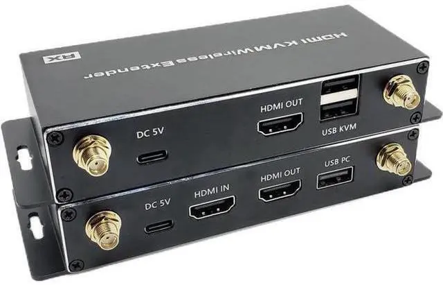 Main image of Vszerda 4K Wireless HDMI KVM Extender ( Transmitter and Receiver Kit), 1080P Fully HD Wireless HDMI Kit Effortless Plug and Play Supports 656FT/200M for TV DVR Laptop PS5 Switch DSLR Camera Projector