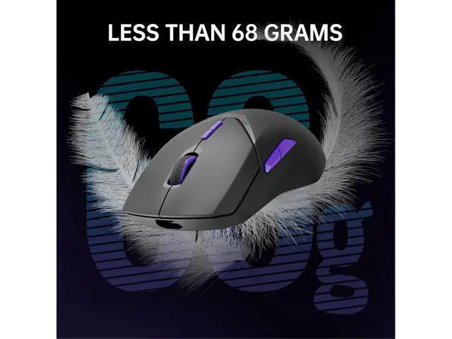 Alt view image 4 of 5 - VT9PRO 4K Wireless Gaming Mouse, PAW 3398 Sensor, 26000 DPI, 4KHz Polling Rate, 0.25ms Response Time, Lightweight, 10 Programmable Buttons, 180h Battery Life, On-Board Memory, PC - Black