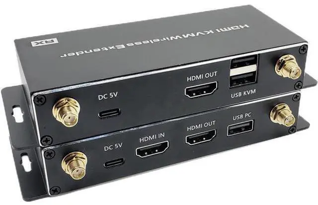 Main image of Vszerda 4K Wireless HDMI KVM Extender ( Transmitter and Receiver Kit), 1080P Fully HD Wireless HDMI Kit Effortless Plug and Play Supports 656FT/200M for TV DVR Laptop PS5 Switch DSLR Camera Projector