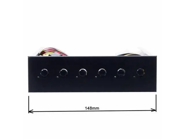 Alt view image 7 of 7 - 6 Hard Disk Control System Intelligent Control Management System HDD SSD Power Switch with 5.25 CD-ROM Bay PW-020