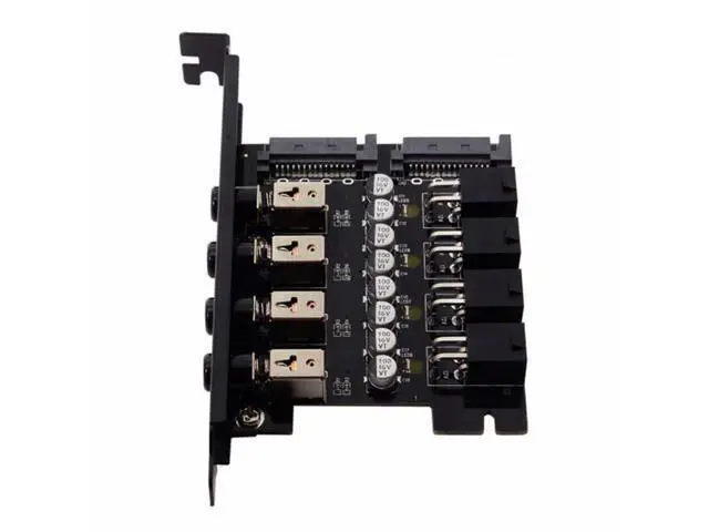 Alt view image 2 of 7 - 4 Hard Disk Control System Intelligent Control Management System HDD SSD Power Switch with PCI Bracket PW-018