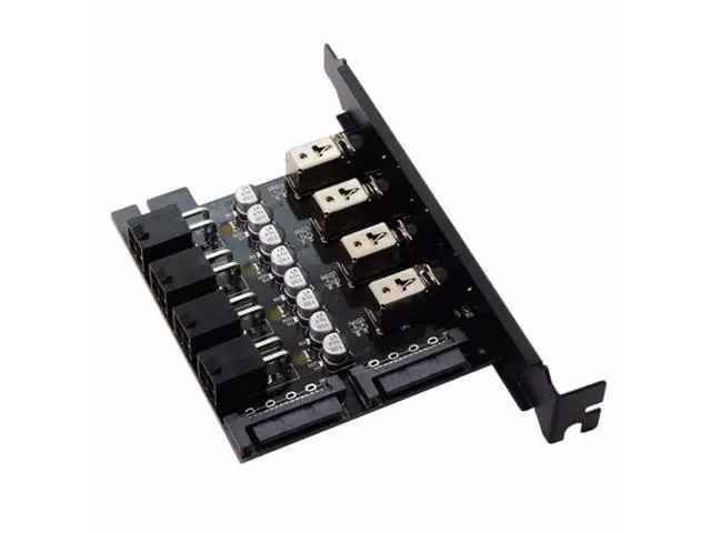 Alt view image 3 of 7 - 4 Hard Disk Control System Intelligent Control Management System HDD SSD Power Switch with PCI Bracket PW-018