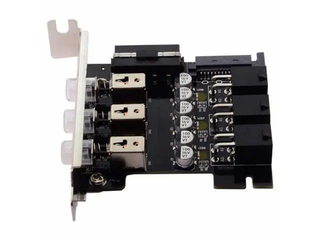 Alt view image 4 of 7 - 3 Hard Disk Control System Intelligent Control Management System HDD SSD Power Switch with Low Profile Bracket PW-019