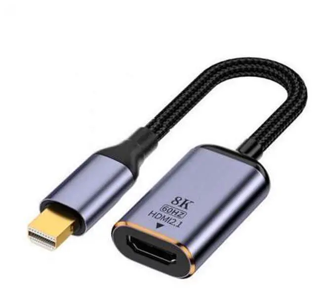 Main image of Mini DisplayPort 1.4 Source to HDMI 2.0 Display 8K 60hz UHD 4K MINI-DP to HDMI Female Monitor Adapter Cable