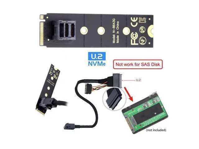 Alt view image 7 of 7 - 22X80mm 2280 M.2 SFF-8643 Card and U.2 U2 SFF-8639 NVME PCIe SSD Cable PCI-E 3.0 4.0 for Mainboard SSD