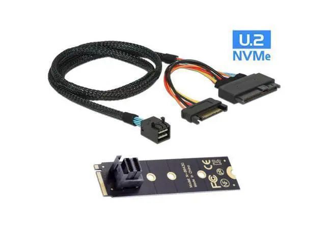 Alt view image 2 of 7 - 22X80mm 2280 M.2 SFF-8643 Card and U.2 U2 SFF-8639 NVME PCIe SSD Cable PCI-E 3.0 4.0 for Mainboard SSD
