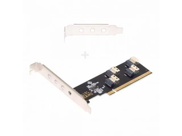 Alt view image 2 of 7 - Four Slimline SFF-8654 4X 4 NVME to PCIE Express 3.0 4.0 Raid Card VROC Raid0 Hyper Adapter SA-016-4P