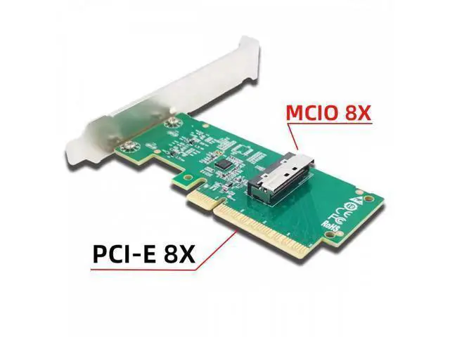 Alt view image 2 of 7 - PCIE5.0 PCI-Express 8x to MCIO 8i Mini Cool Edge IO SFF-TA-1016 VROC Adapter for Mainboard SSD Graphics Card SF-086-MC01