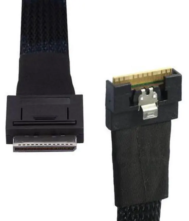 Main image of Oculink PCIe PCI-Express SFF-8611 8i to SFF-8654 8i 8x Slimline SSD Data Active Cable 50cm