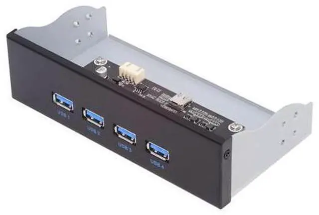 Main image of 10Gbps USB 3.1 Type-A HUB 4 Ports Front Panel to Motherboard Type-E Connector Cable 10Gbps for 5.25" CD-ROM Bay Tray