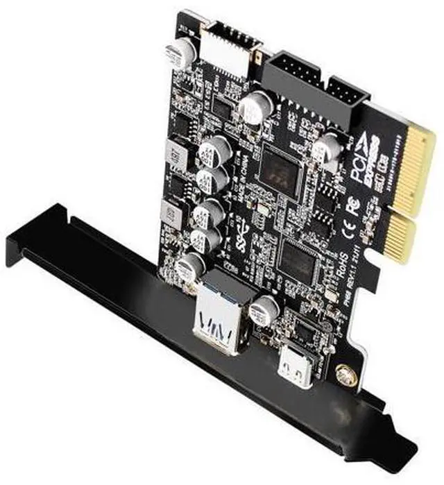 Main image of 10Gbps Type-E USB 3.1 Front Socket & USB3.0 19Pin/20Pin & Type-A USB-C to PCI-E Express Card Adapter ASM3142 VL822