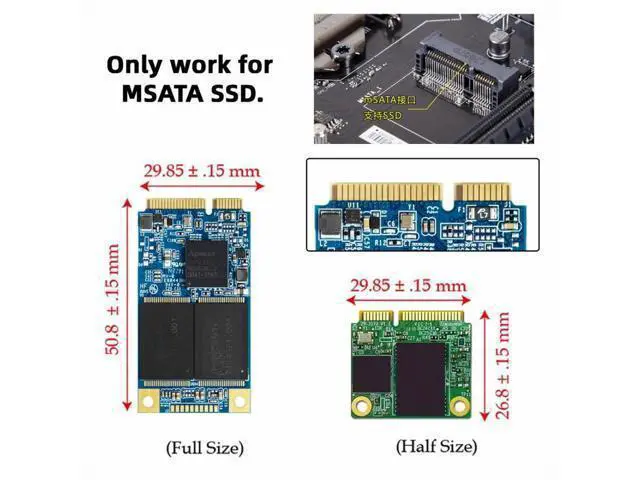 Alt view image 4 of 7 - Dual MSATA Mini-SATA SSD Card JBOD Raid0 Span Bridge to 2.5inch SATA Combo HDD Disk Drive Enclosure SA-049