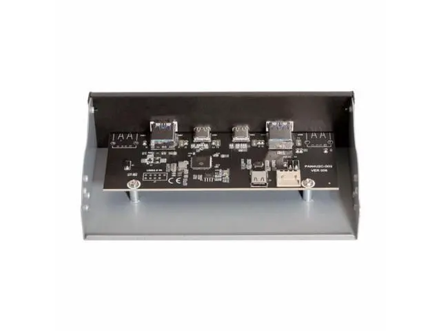 Alt view image 3 of 6 - USB-C USB 3.0 HUB 4 Ports Front Panel to Motherboard 20Pin Connector Cable for 5.25" CD-ROM Bay U3-081-CF
