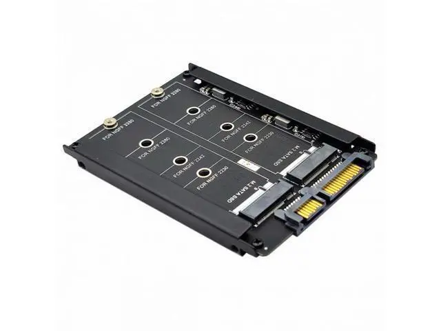 Alt view image 2 of 7 - Dual NGFF B+M Key M.2 SSD Card JBOD Raid0 Span Bridge to 2.5inch SATA Combo HDD Disk Drive Enclosure SA-031