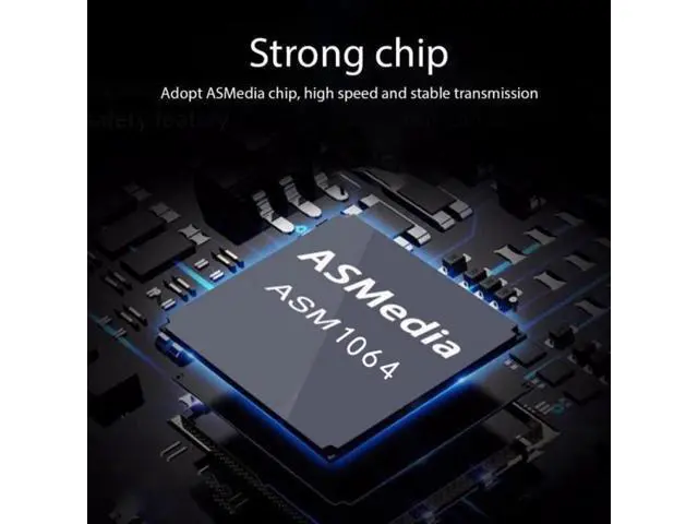 Alt view image 6 of 7 - Four SATA NGFF Key B+M SSD to PCI-E 1x Mainboard Desktop Adapter Converter SSD Card ASM1064 2280 SA-061