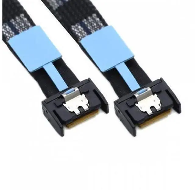 Main image of PCI-E 5.0 Mini Cool Edge IO MCIO PCI-E 4i 38Pin Male to MCIO 4i SFF-TA-1016 Extender Cable 50cm SF-079