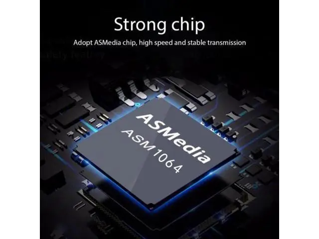 Alt view image 6 of 7 - Four SATA NGFF Key B+M SSD to PCI-E 1x Mainboard Desktop Adapter Converter SSD Card ASM1064 2280