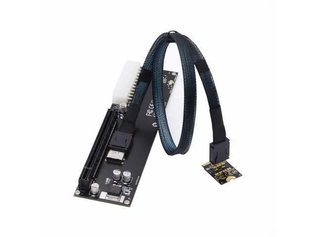 Alt view image 2 of 7 - PCI-E 3.0 M.2 M-key to Oculink SFF-8612 SFF-8611 Host Adapter for GPD WIN Max2 External Graphics Card & SSD SF-014-BK+SF-061