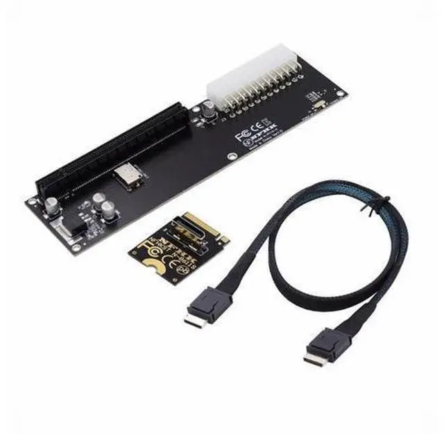 Main image of PCI-E 3.0 M.2 M-key to Oculink SFF-8612 SFF-8611 Host Adapter for GPD WIN Max2 External Graphics Card & SSD SF-014-BK+SF-061