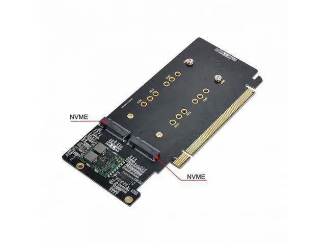 Alt view image 5 of 7 - 4X NVME M.2 AHCI to PCIE Express 3.0 Gen3 X16 Raid Card VROC Raid0 Hyper Adapter SA-024-NV002