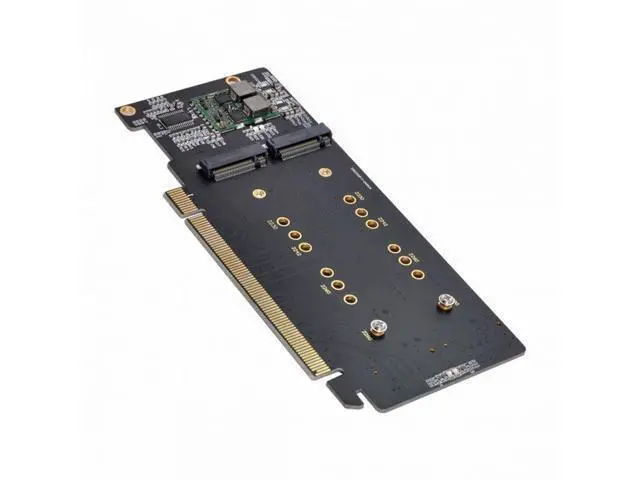 Alt view image 6 of 7 - 4X NVME M.2 AHCI to PCIE Express 3.0 Gen3 X16 Raid Card VROC Raid0 Hyper Adapter SA-024-NV002