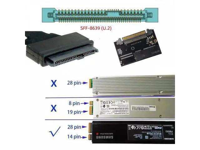 Alt view image 2 of 7 - U.2 SFF-8639 Host Adapter to NVMe Ruler 1U GEN-Z EDSFF 2C 8X Short SSD PM983 E1.L Carrier Adapter SF-072-2C