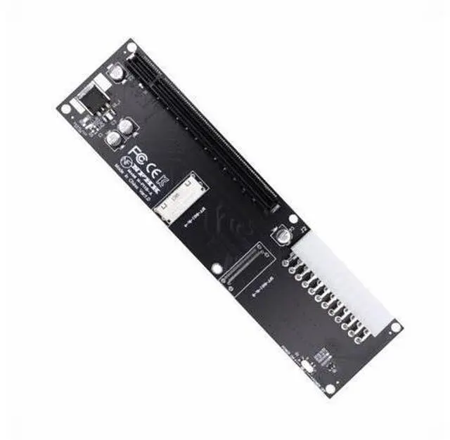 Main image of 8x Oculink SFF-8612 8611 to PCIE PCI-Express 16x Adapter with ATX 24pin Power Port for Mainboard Graphics Card SF-066