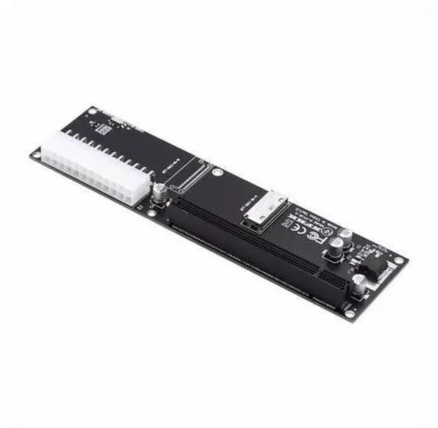 Alt view image 2 of 7 - 8x Oculink SFF-8612 8611 to PCIE PCI-Express 16x Adapter with ATX 24pin Power Port for Mainboard Graphics Card SF-066