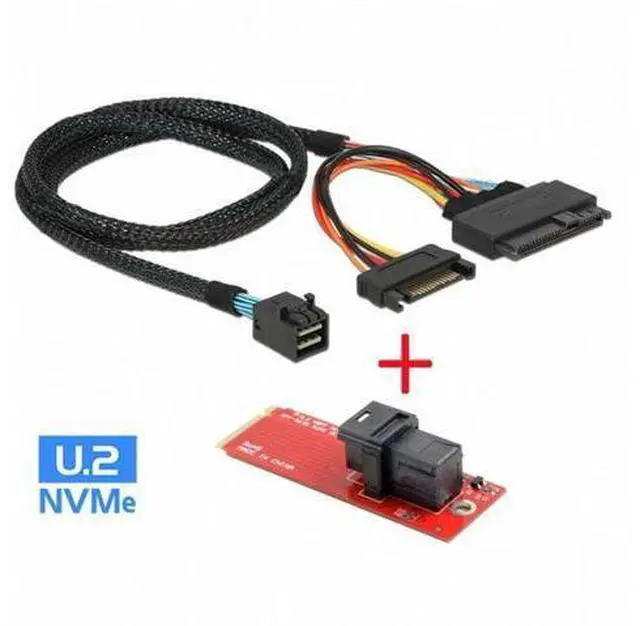 Main image of M.2 SFF-8643 Card Adapter and U.2 U2 SFF-8639 NVME PCIe SSD Cable PCI-E 3.0 4.0 for Mainboard SSD SF-093+SF-094-RE