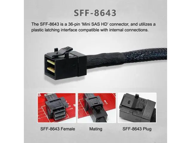 Alt view image 4 of 7 - M.2 SFF-8643 Card Adapter and U.2 U2 SFF-8639 NVME PCIe SSD Cable PCI-E 3.0 4.0 for Mainboard SSD SF-093+SF-094-RE