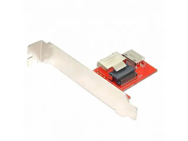 Alt view image 2 of 7 - PCI-Express 4.0 Mini SAS SFF-8087 to Oculink SFF-8611 SFF-8612 PCBA Female Adapter With Bracket SF-041