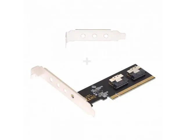 Alt view image 2 of 7 - Dual Slimline SFF-8654 8X 2 NVME to PCIE Express 3.0 4.0 Raid Card VROC Raid0 Hyper Adapter SA-016-2P