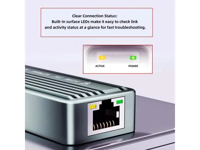 Alt view image 7 of 7 - USB-C Type-C USB4 USB3.2 Gen2 to 10Gbps GBE Gigabit 10000Mbps 5Gbps 2.5Gbps Ethernet Network LAN Cable Adapter RTL8159 for Desktop Laptop NAS UT-029-10G