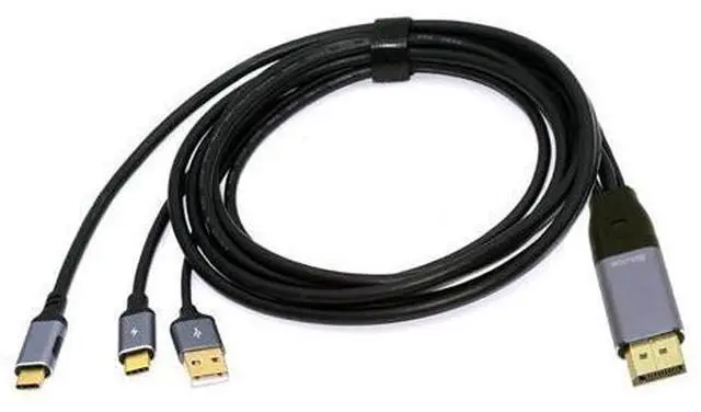 Main image of Reversed Displayport Source to Type C USB-C Touch Screen Displays Male 4K HDTV Cable for Laptop Monitor 2.0m